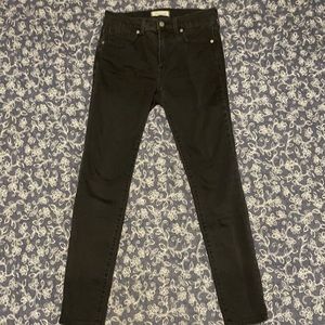 Madewell black high rise jeans